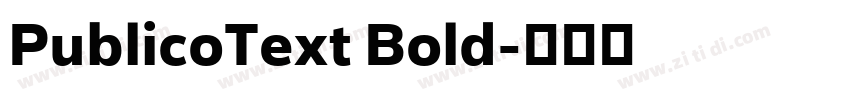 PublicoText Bold字体转换